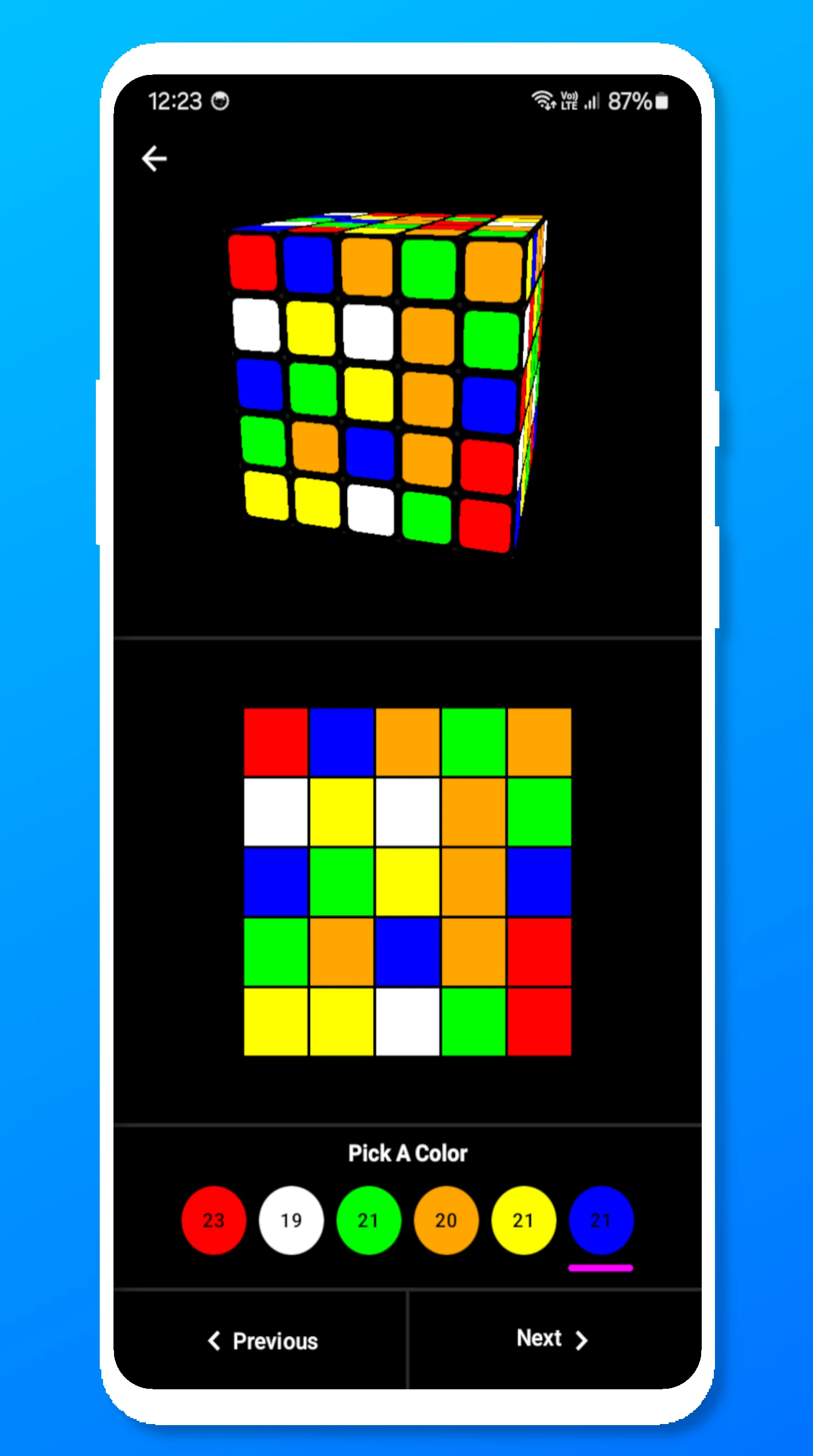 Cube Solver 5x5 screenshot
